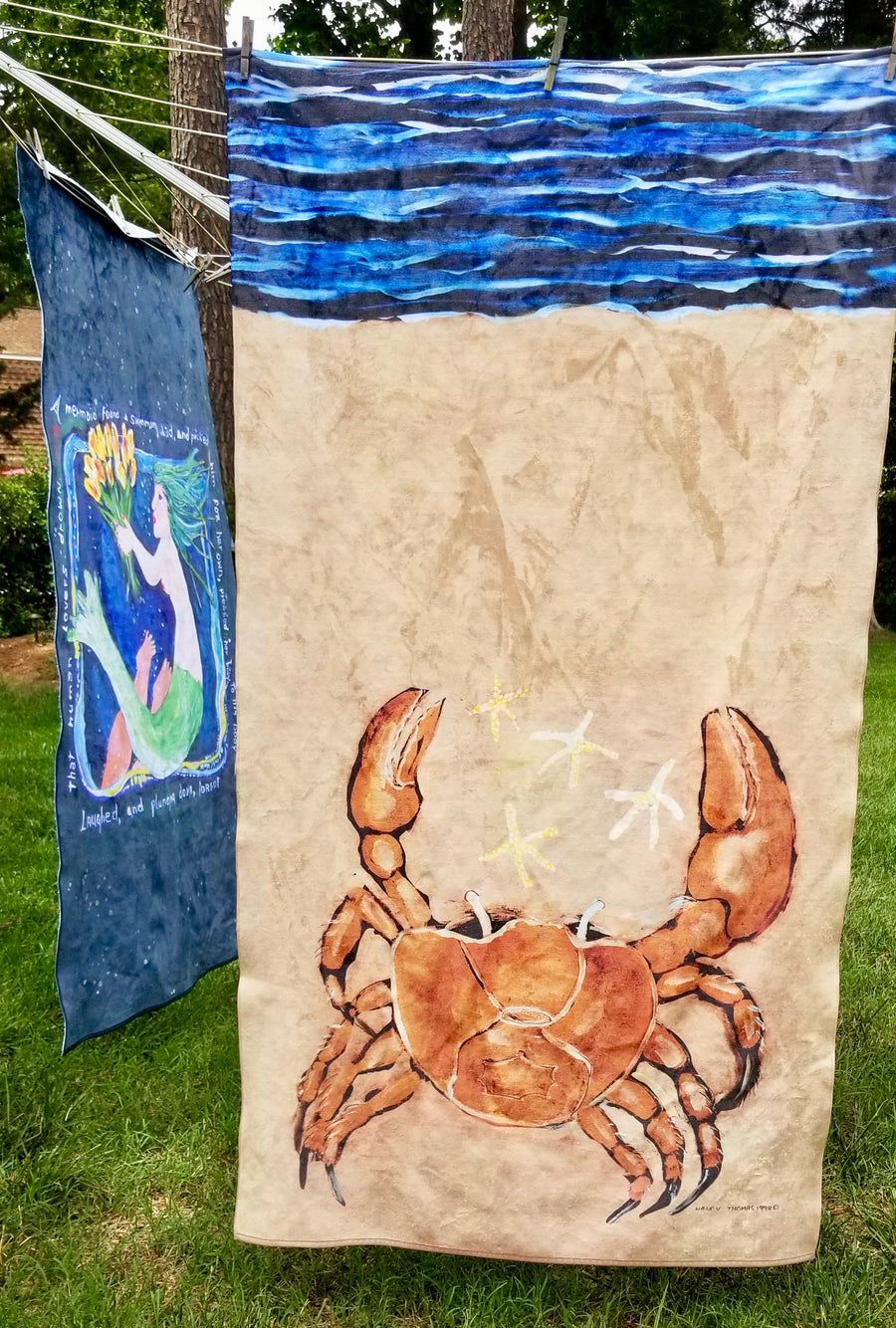 King Size Plush Beach Towels - MERMAID