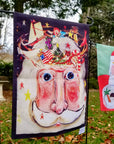 Garden Flags - Sugarplum Santa