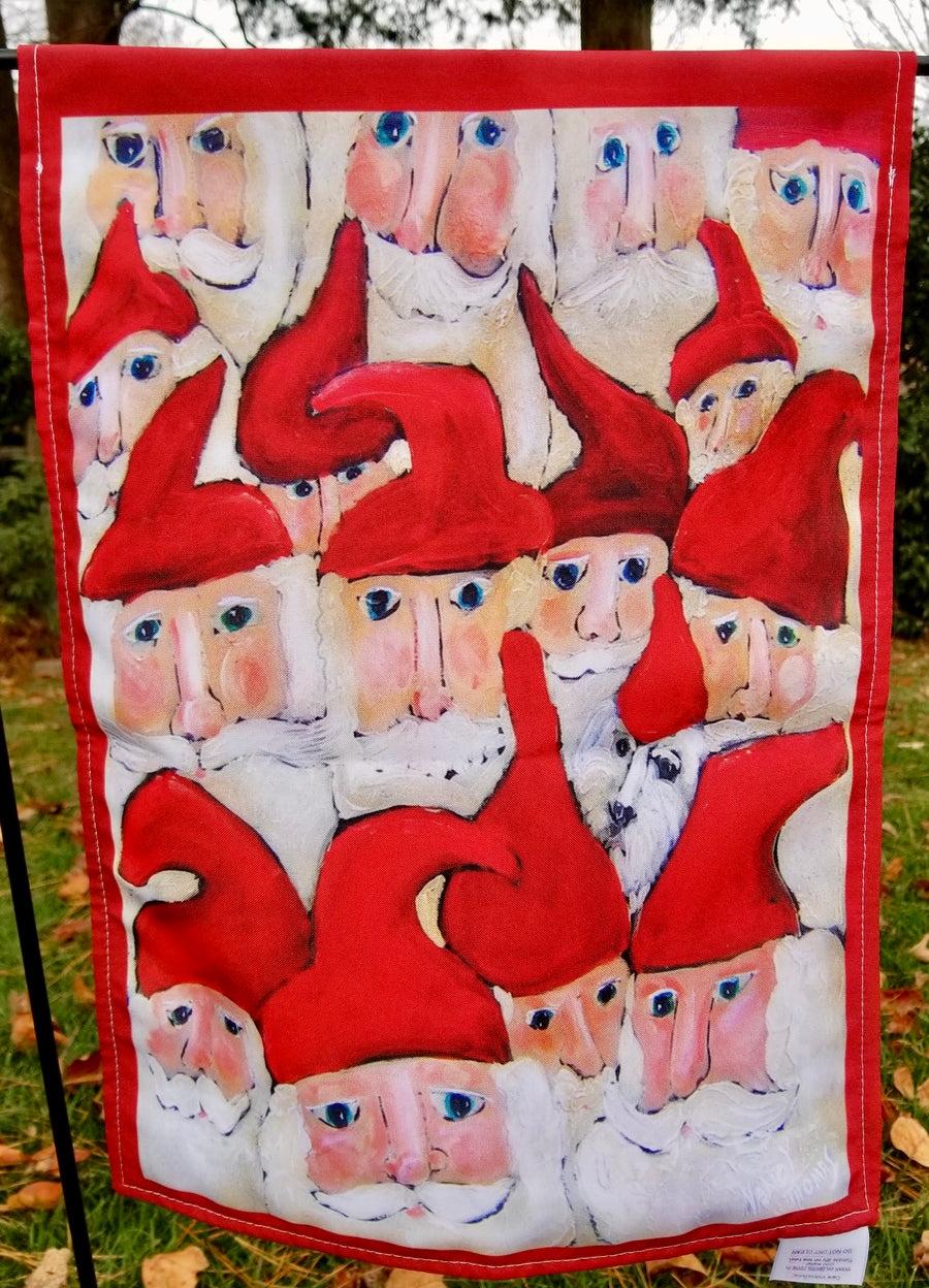 Garden Flags - All Santas, All the Time