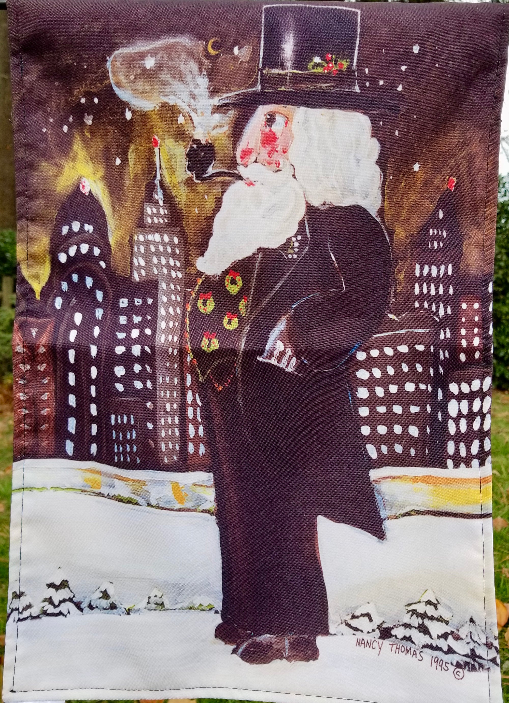 Garden Flags - All Santas, All the Time