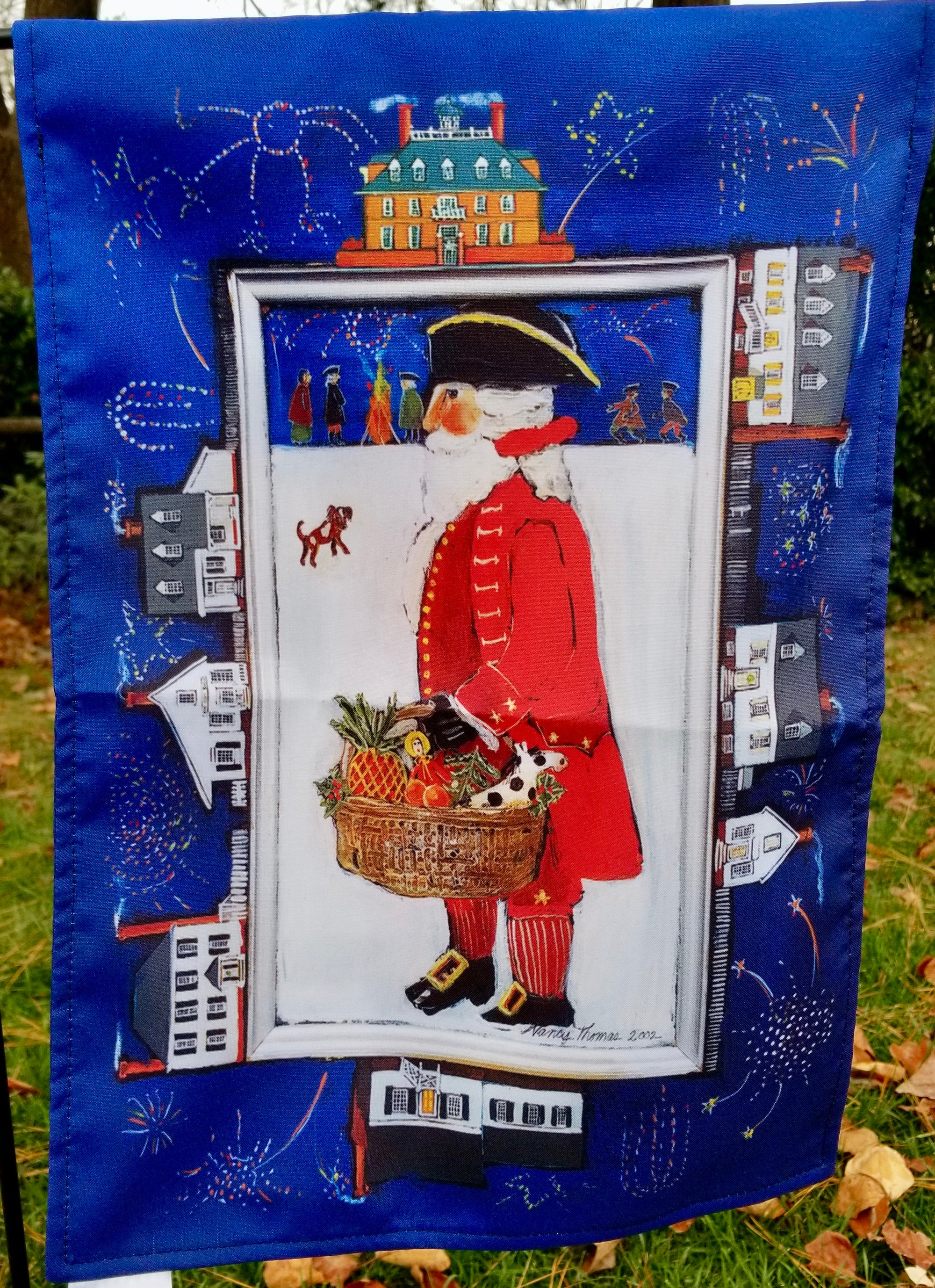 Garden Flags - Sugarplum Santa