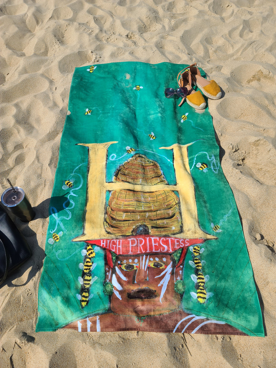 King Size Plush Beach Towels ~ C is for Captain of Caramel