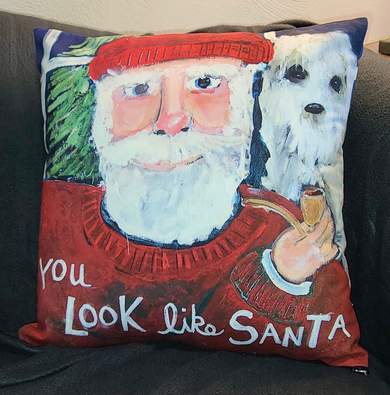 NANCY THOMAS PILLOWS - Santas - You Look Like Santa