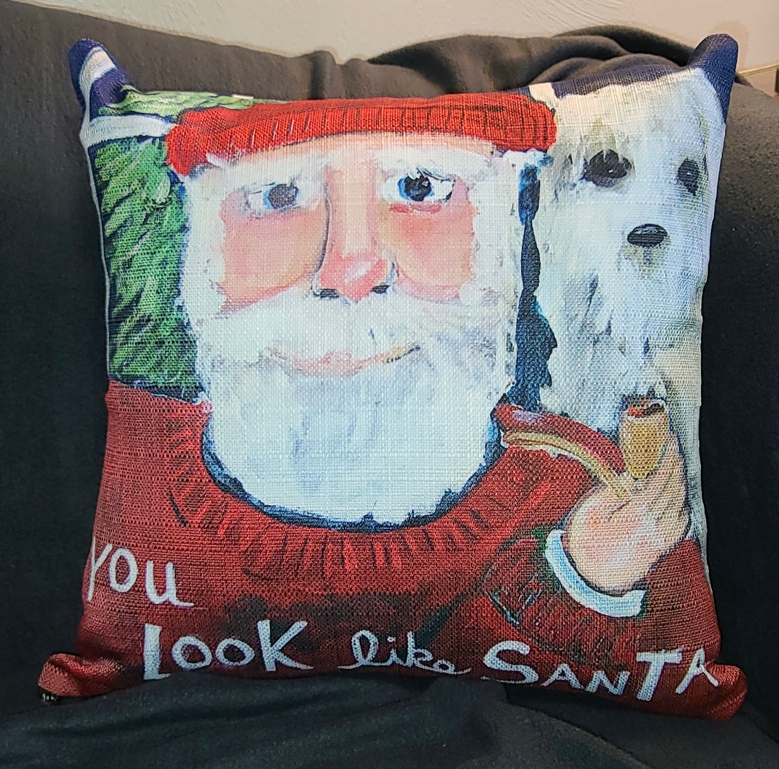 NANCY THOMAS PILLOWS - Santas - You Look Like Santa