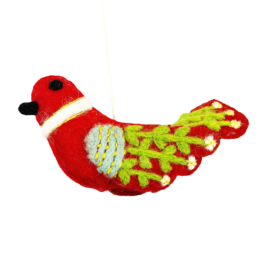 Bella Bird Red Ornament