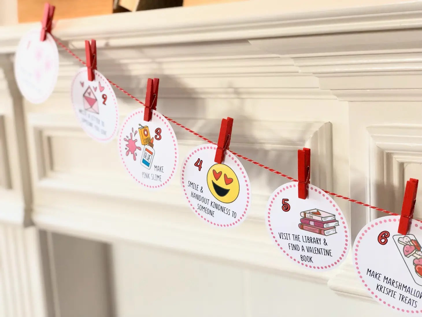 50% off ~ Count To Valentine's Day Calendar - Banner ~ Final Sale - Fun For Kids!