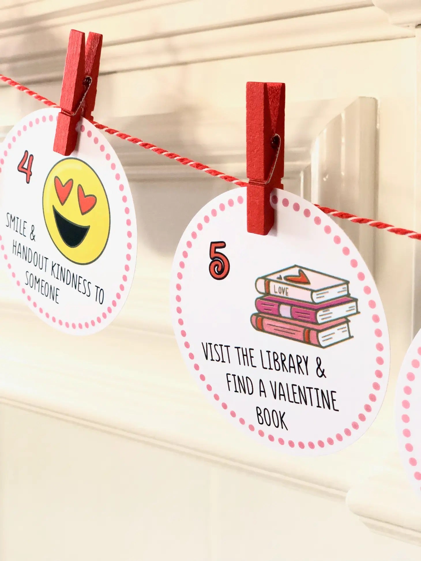 50% off ~ Count To Valentine's Day Calendar - Banner ~ Final Sale - Fun For Kids!