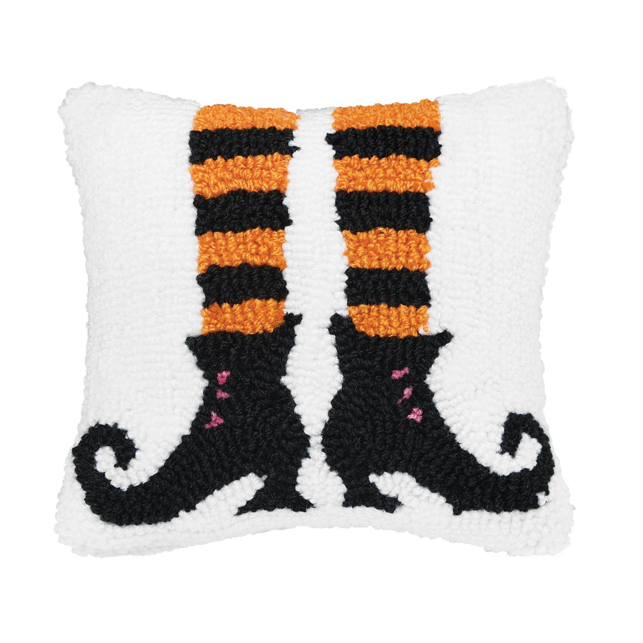 Witch Stockings & Boots Throw Pillow
