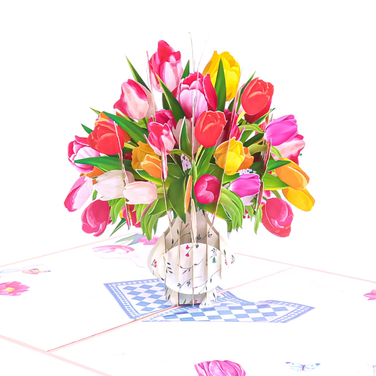 3D Pop-up Card - Tulips (First Class Forever stamp included)