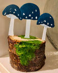 Toadstool Mushrooms (Blue) Table Toppers