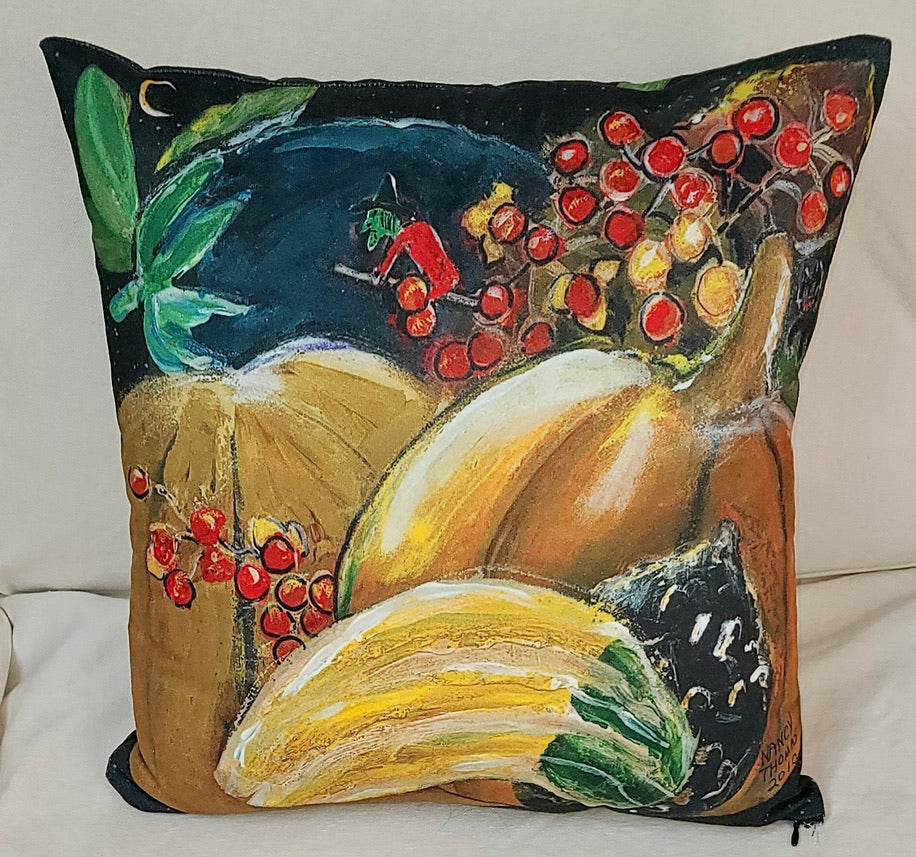 NANCY THOMAS PILLOWS - Gourds and Bittersweet