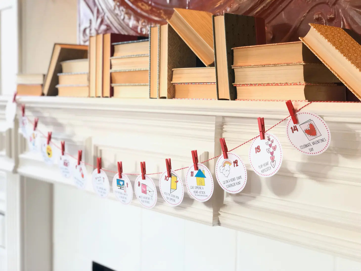 50% off ~ Count To Valentine's Day Calendar - Banner ~ Final Sale - Fun For Kids!