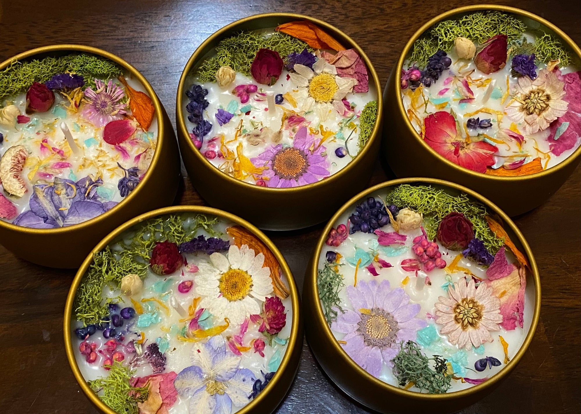 Garden Flower Candle