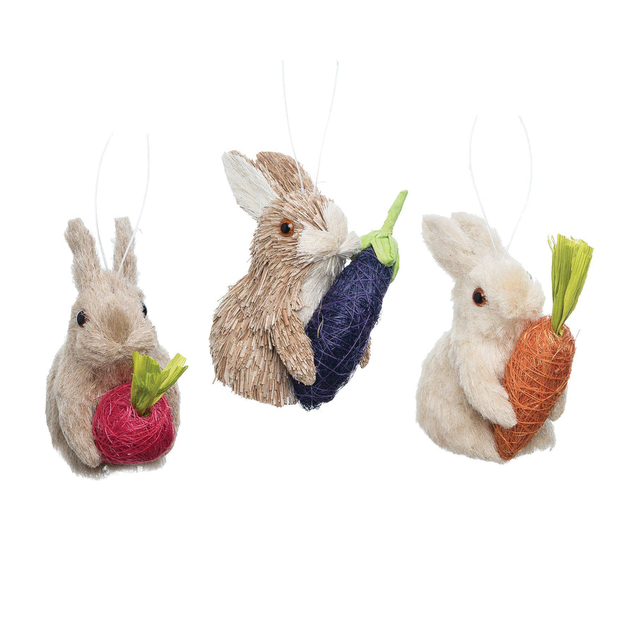 Rabbit Straw Ornament - for your Easter basket!