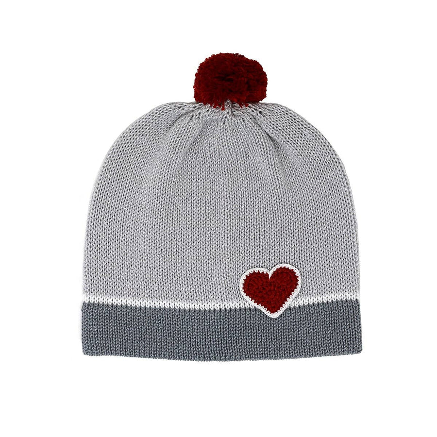 Valentine Heart Baby Hat, red