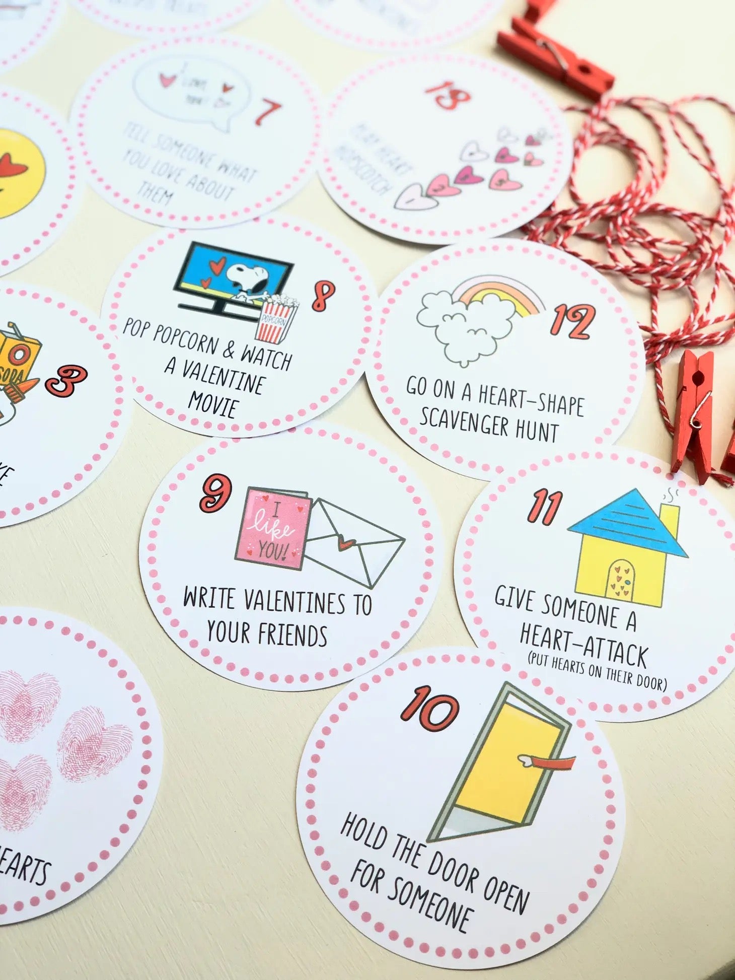 50% off ~ Count To Valentine's Day Calendar - Banner ~ Final Sale - Fun For Kids!
