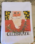 NANCY THOMAS KITCHEN TEA TOWELS - Original Celebrate Santa