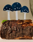 Toadstool Mushrooms (Blue) Table Toppers