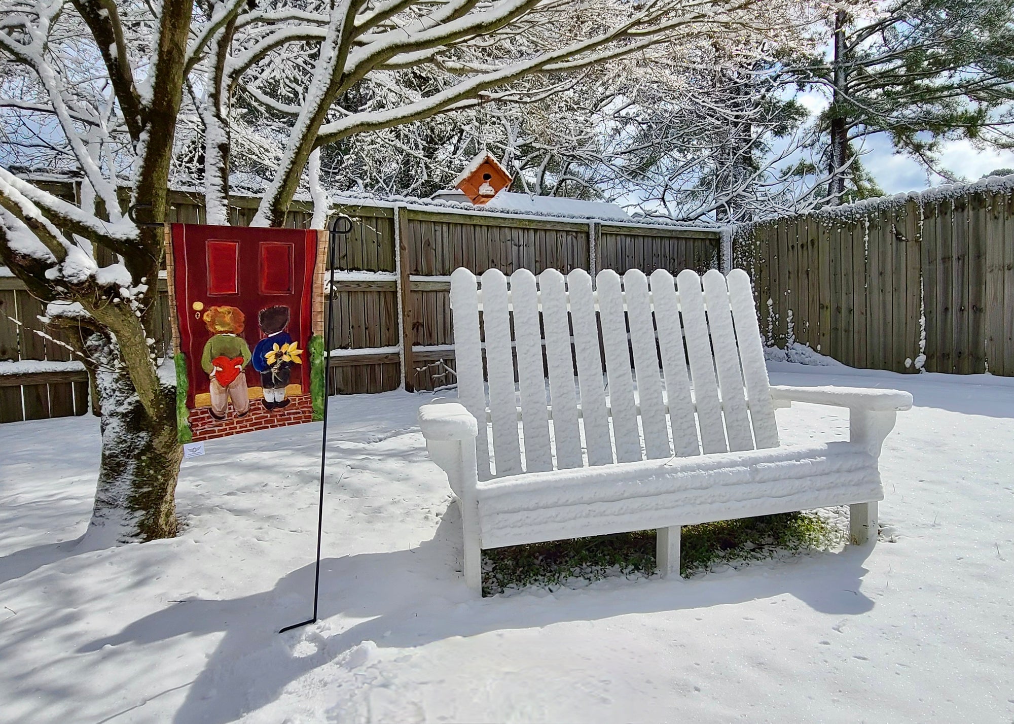 Garden Flags - Knock Knock!