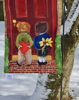 Garden Flags - Knock Knock!