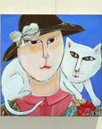Available Now - Lady with Cat
