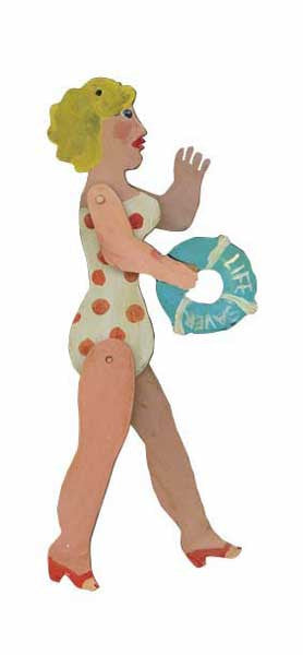 Articulated Bathing Beauty on base