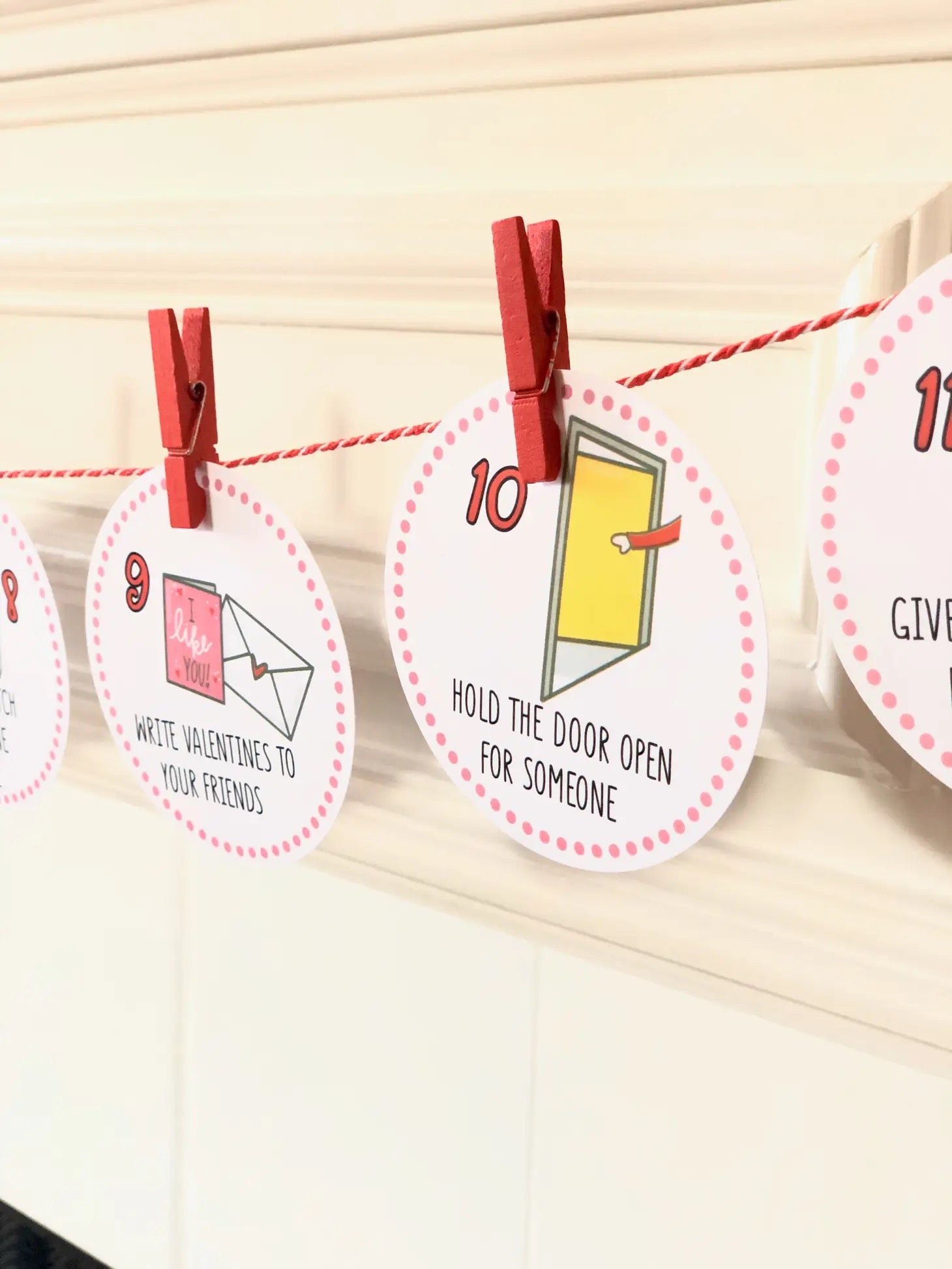 50% off ~ Count To Valentine's Day Calendar - Banner ~ Final Sale - Fun For Kids!