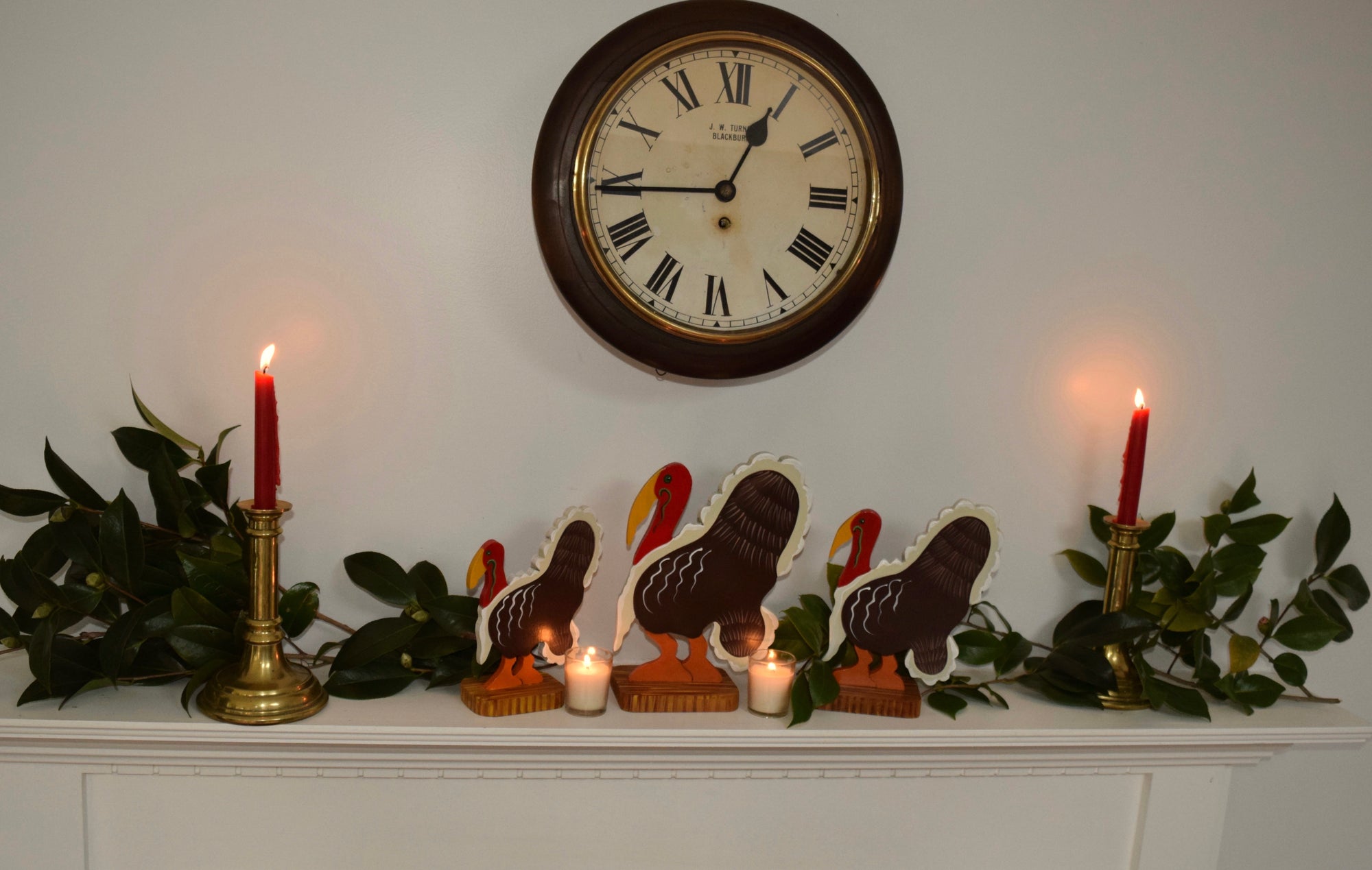 Wooden Turkey Sculptures- Singles or Trio