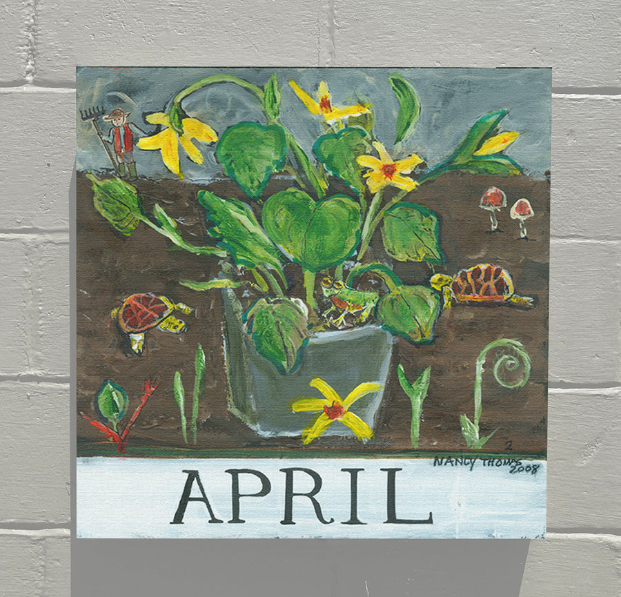 Marvelous Months - April - Floral Series (Turtles)