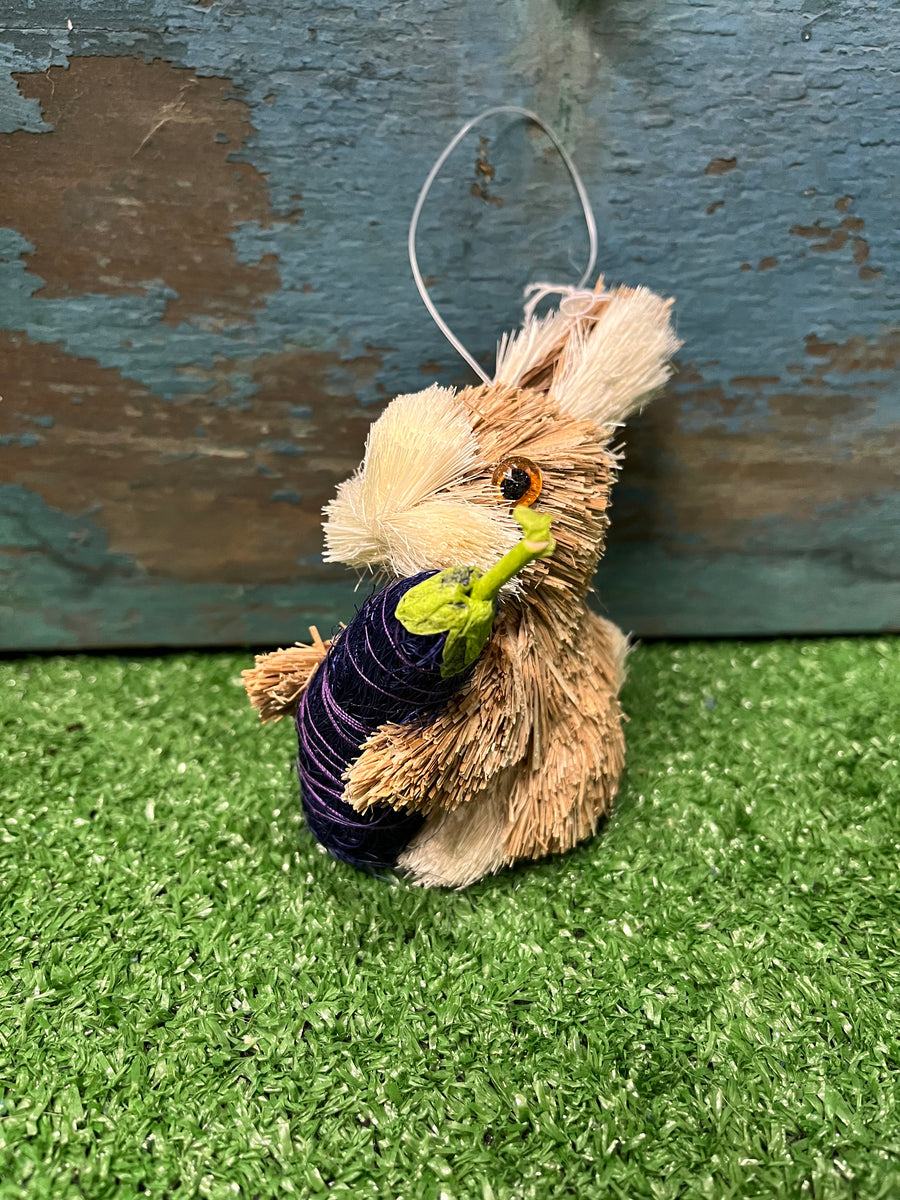 Rabbit Straw Ornament - for your Easter basket!