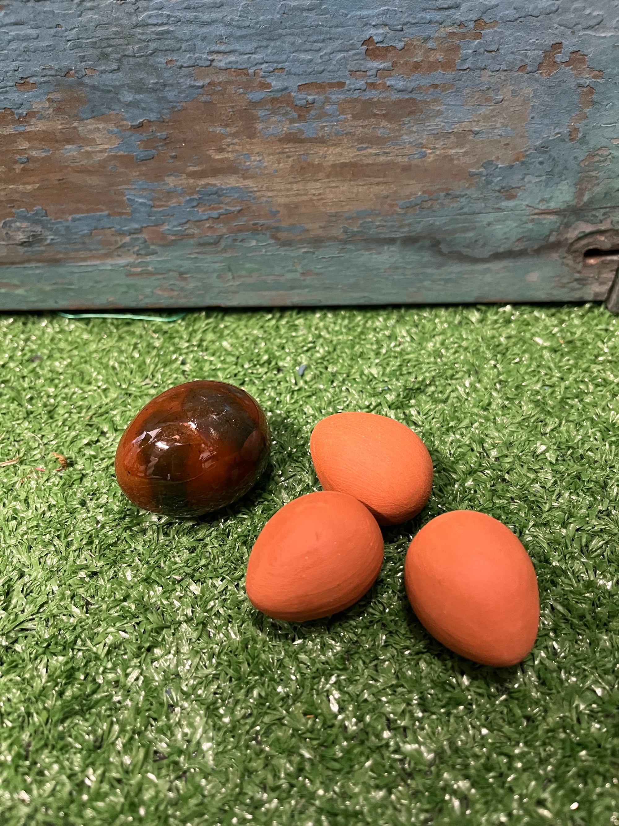 Redware Easter Eggs Set