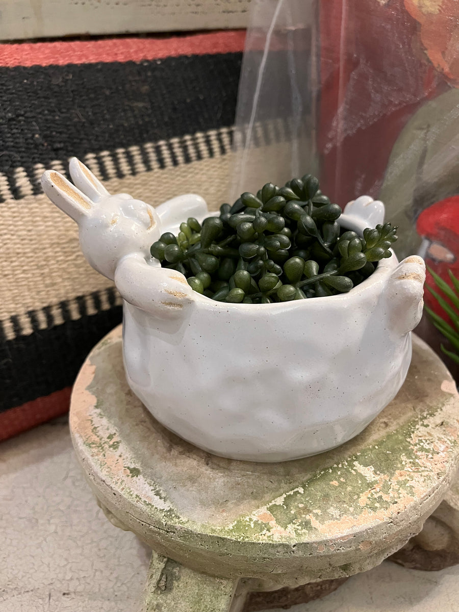 Ceramic Rabbit Vessel