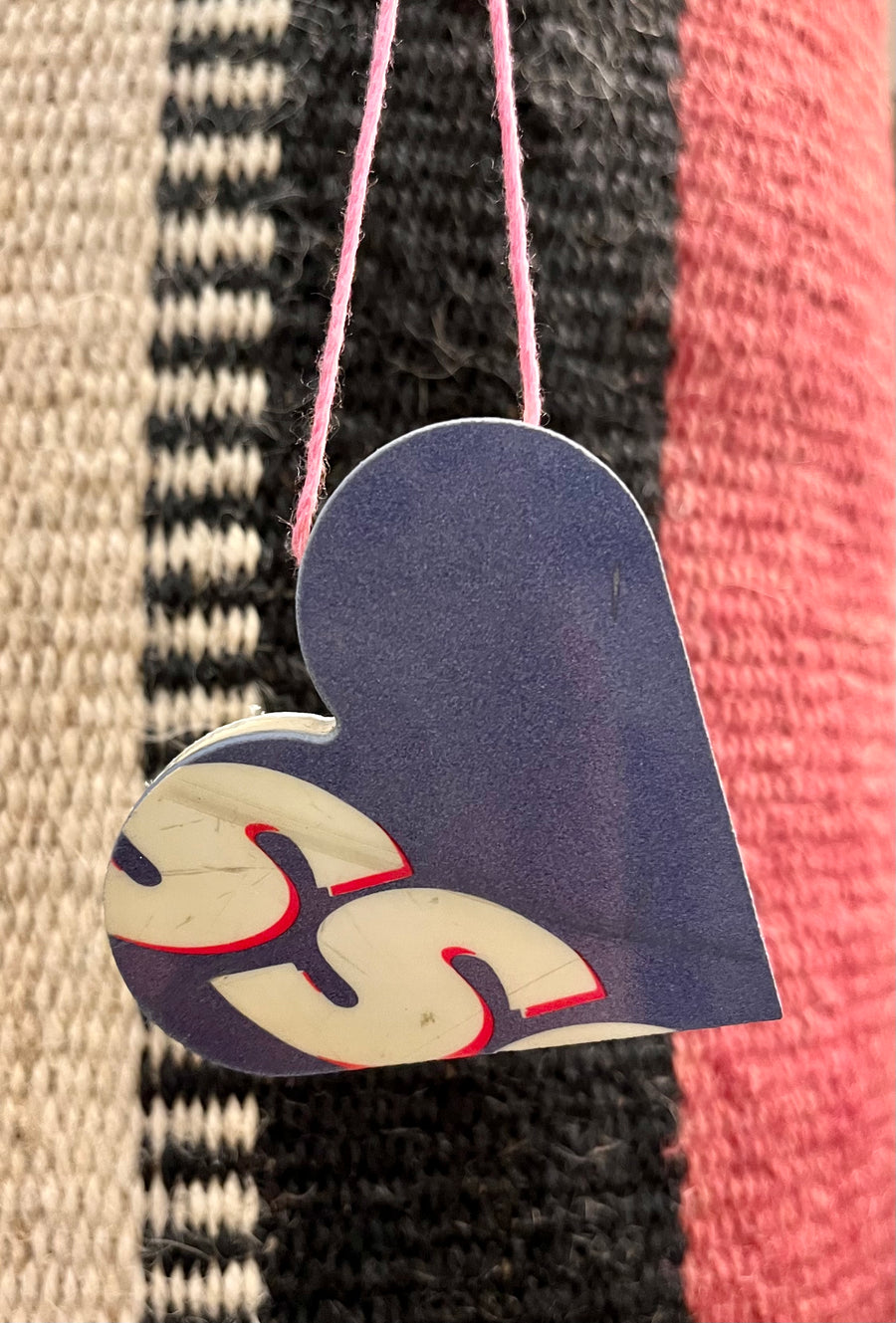 Upcycled Ski Heart - Multicolor Edition - 4 different ones