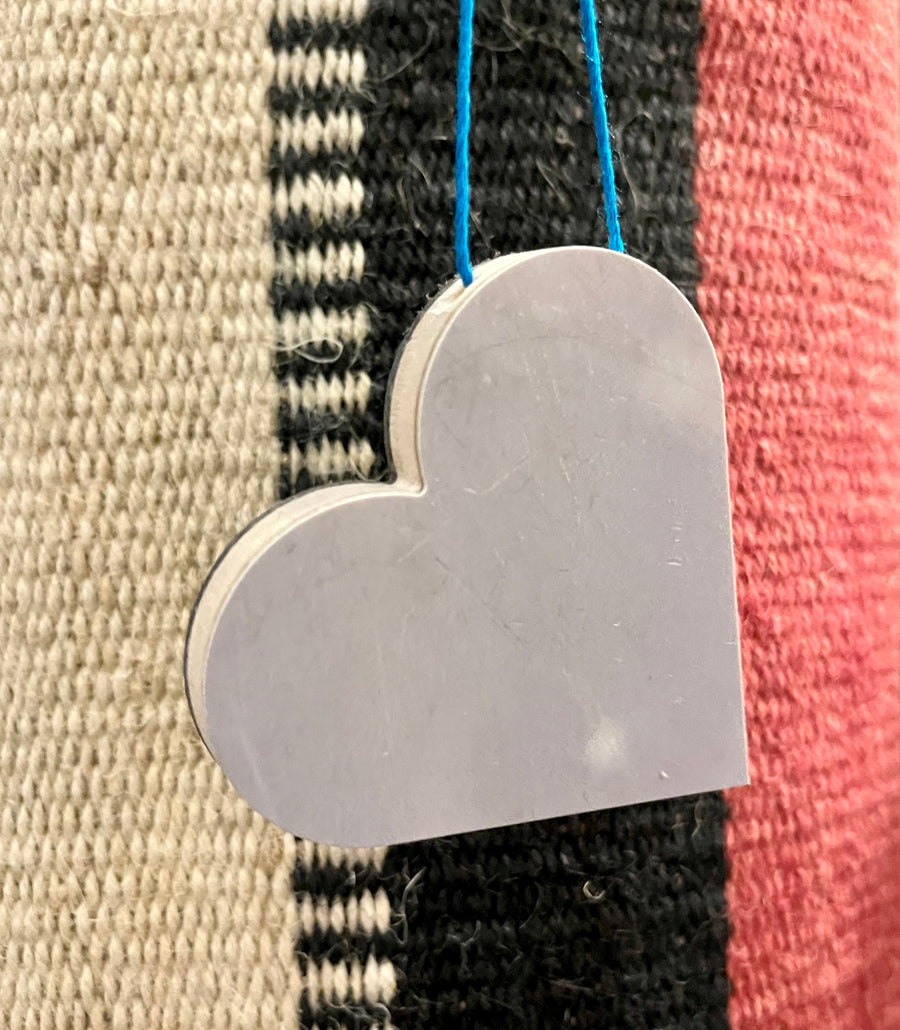 Upcycled Ski Heart - Groovy Grey Edition - 2 to choose from
