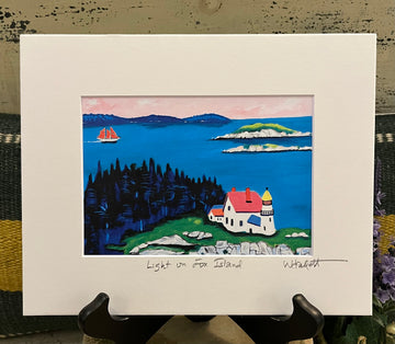 William Hallett Print - Light on Fox Island