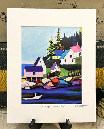 William Hallett Print - Monhegan Lobster Boat