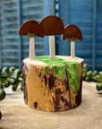 Toadstool Mushrooms (Blue) Table Toppers