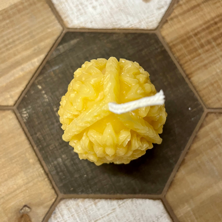 Handmade Beeswax Egg Candle