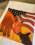 NANCY THOMAS KITCHEN TEA TOWELS - SMITHFIELD PIG