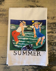 NANCY THOMAS KITCHEN TEA TOWELS - Angel Seasons - Summer