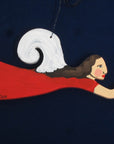 Nancy Thomas Flying Angel with Heart Ornament