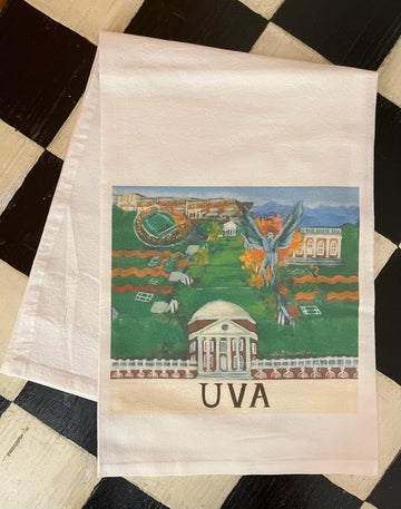 NANCY THOMAS KITCHEN TEA TOWELS - UVA