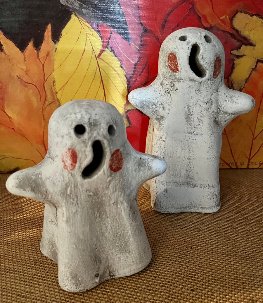 Clay Ghost Lanterns