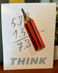 Mid-Mod Print - Think Pencil Calculations