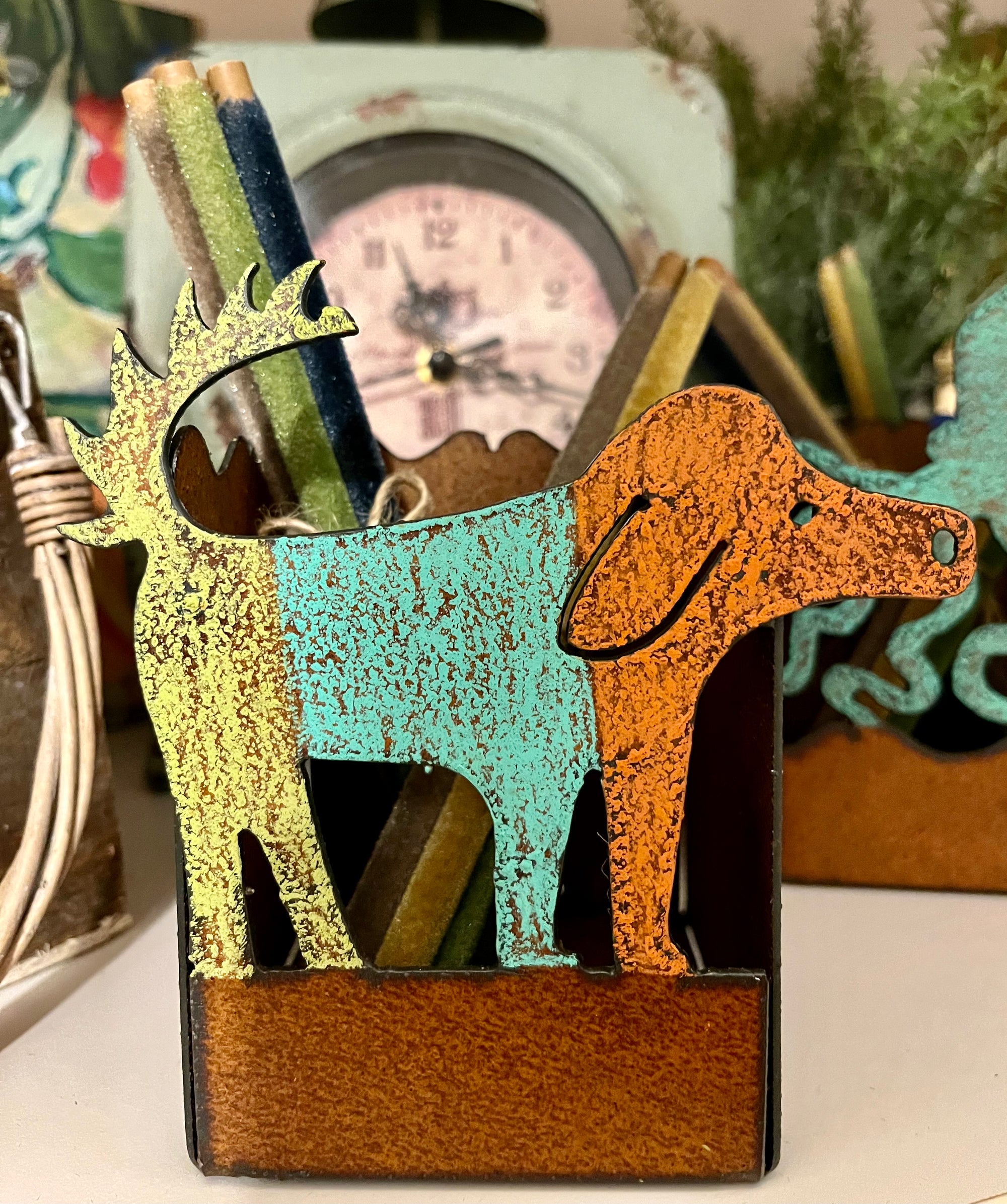 Metal Desktop Pencil Holders