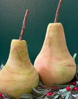 Carved Wooden Pears