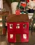 Ceramic Village Luminary - Red House