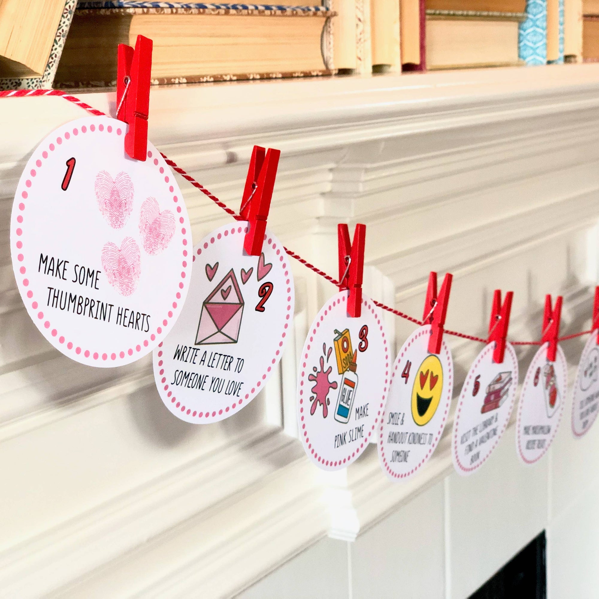 50% off ~ Count To Valentine's Day Calendar - Banner ~ Final Sale - Fun For Kids!