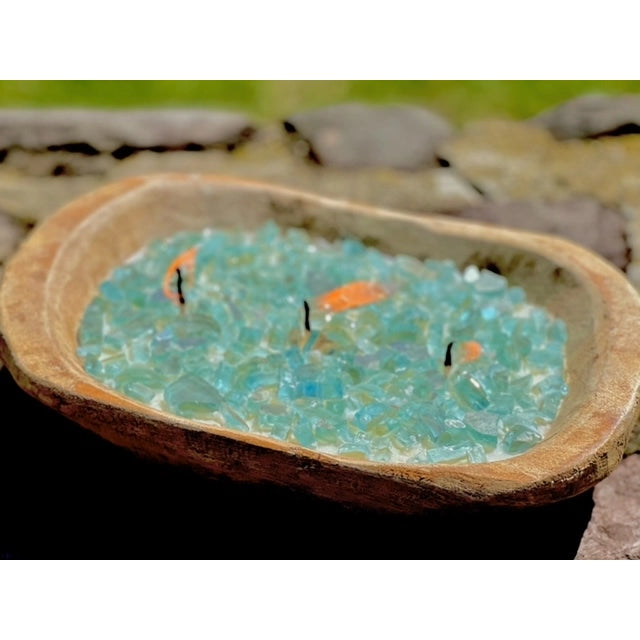 Sparkly Glass Citronella Candle