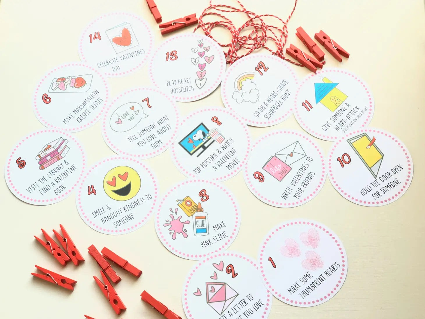50% off ~ Count To Valentine's Day Calendar - Banner ~ Final Sale - Fun For Kids!